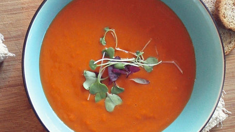 Superb spicy gazpacho with white balsamic vinegar