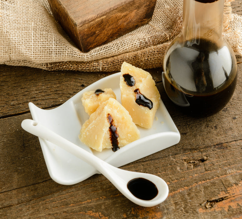 Parmesan cheese with REALE balsamic vinegar Gourmet