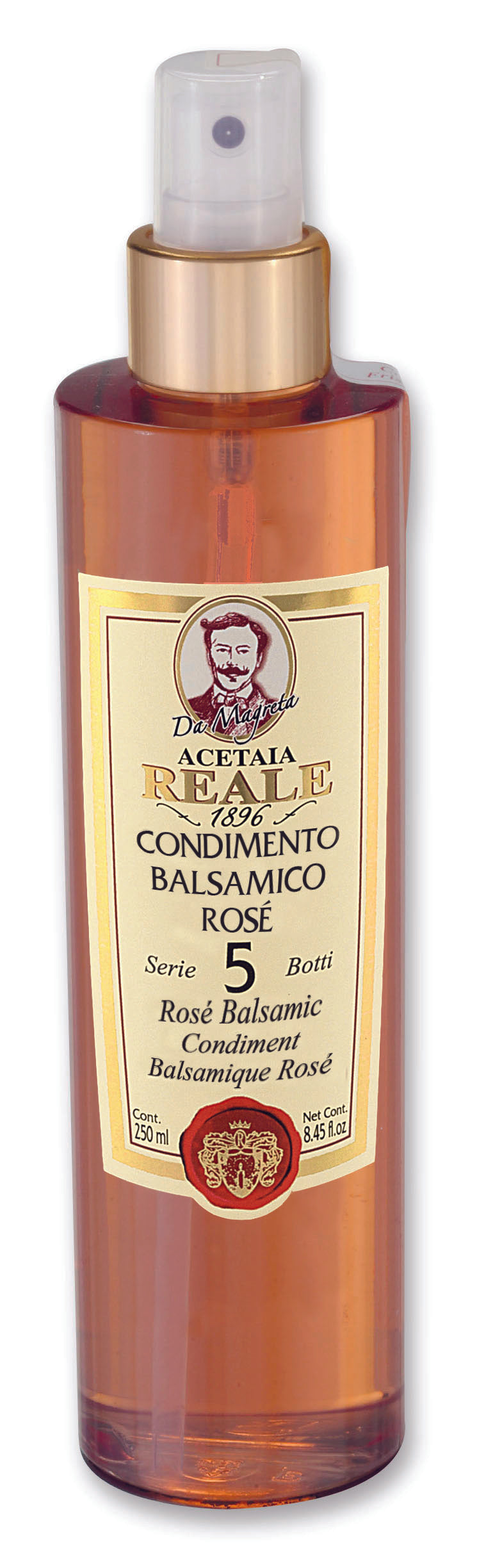 Rose' Balsamic Vinegar Spray Condiment by Acetaia Leonardi 250ml