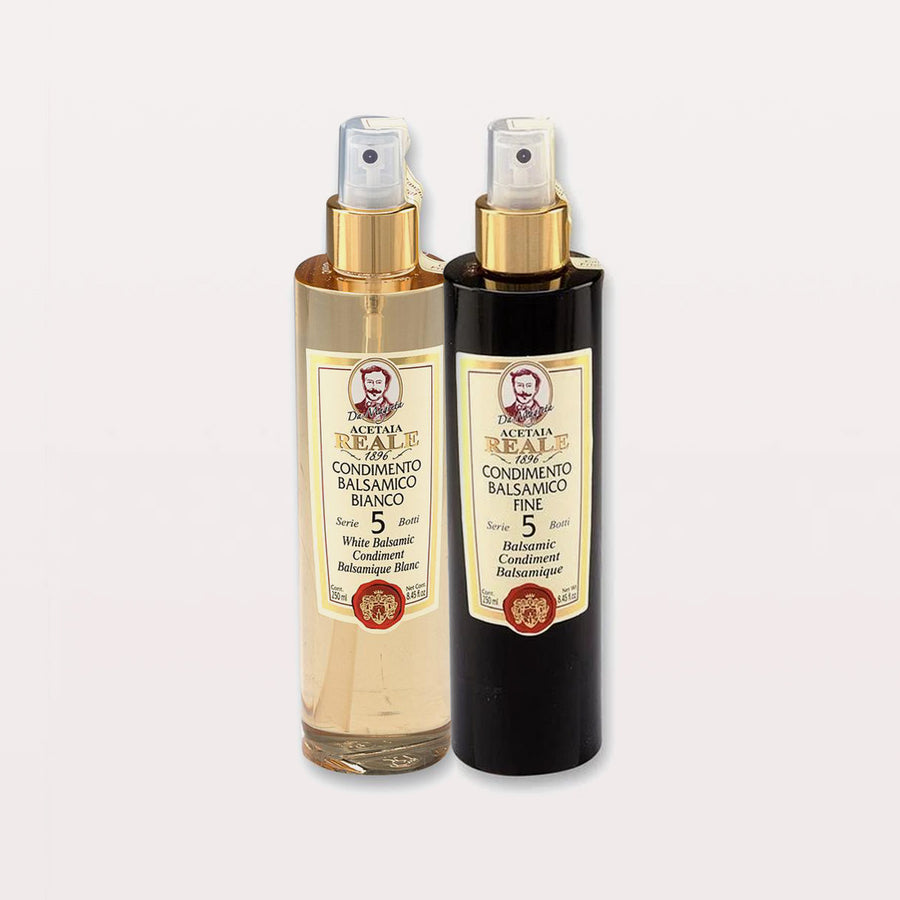 5 Year Acetaia Leonardi Balsamic & White Balsamic Spray Duo