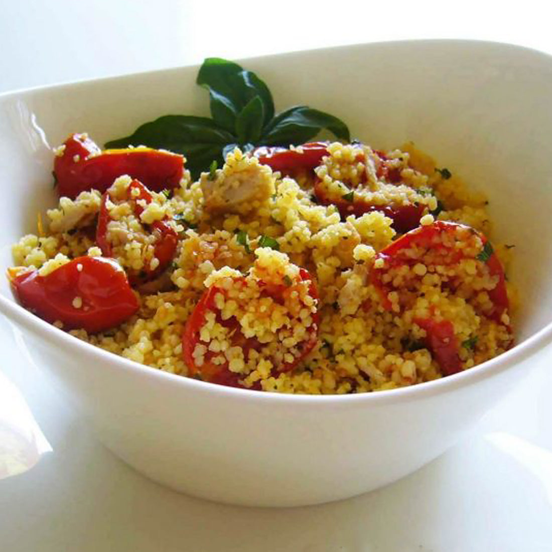 Cous cous with semi-dried tomatoes, mature ricotta and Colonna granver –  Uncommon Gourmet