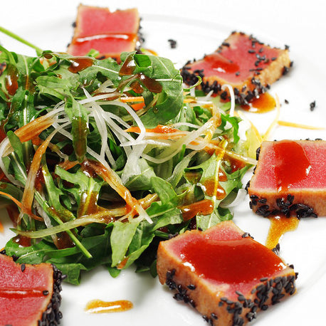 Tuna fillet salad with Colonna granverde oil