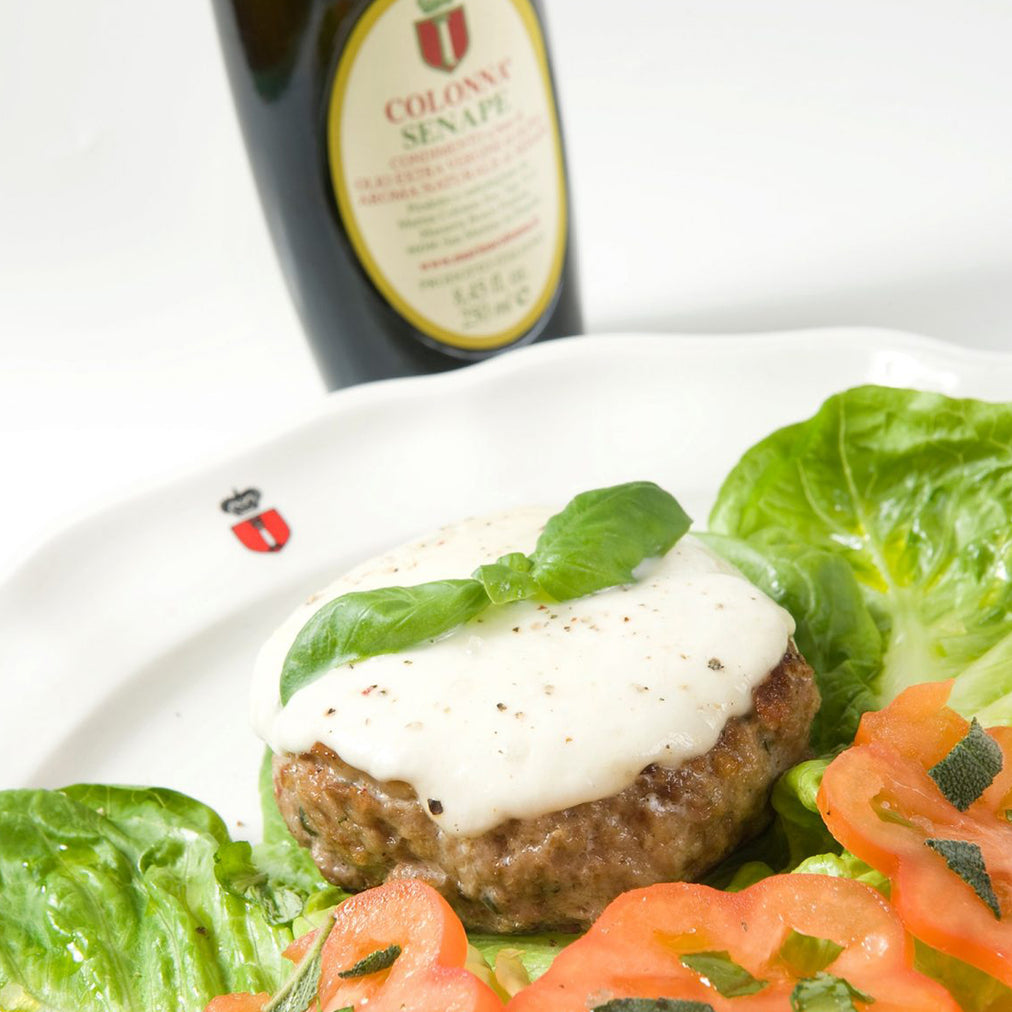 Image for Hamburger with herbs and Colonna mustard oil