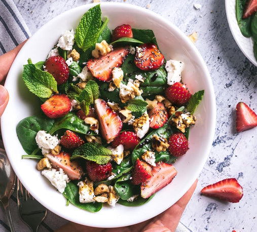 Appetizer salad using ULIDEA olive dust