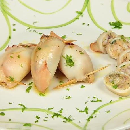 Stuffed squid with Colonna arancio oil