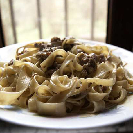 Summer fettuccine with Colonna granverde oil