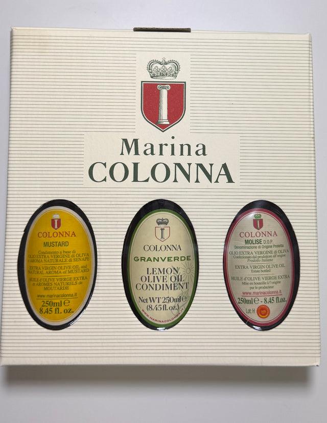 Marina Colonna Cinnamon and Mustard Infused EVOOS Duo