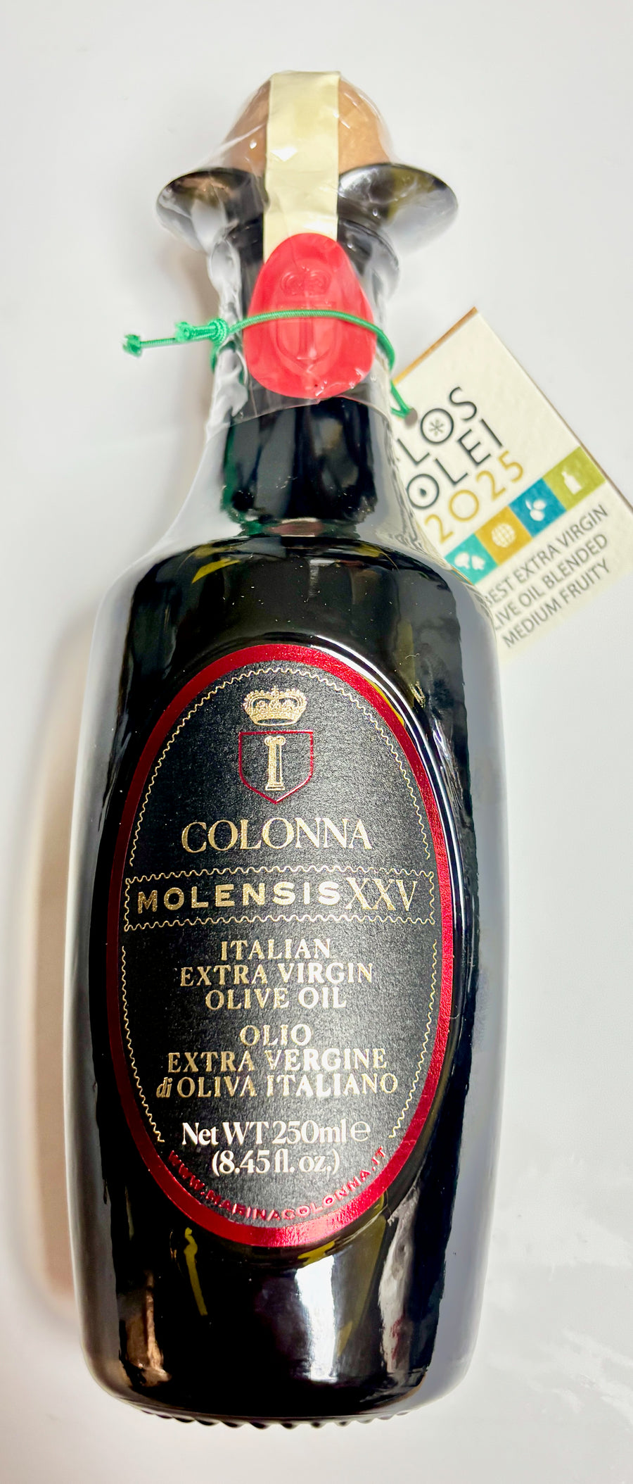 Marina Colonna Molensis XXV Extra Virgin Olive Oil  250ml in an Anfora bottle