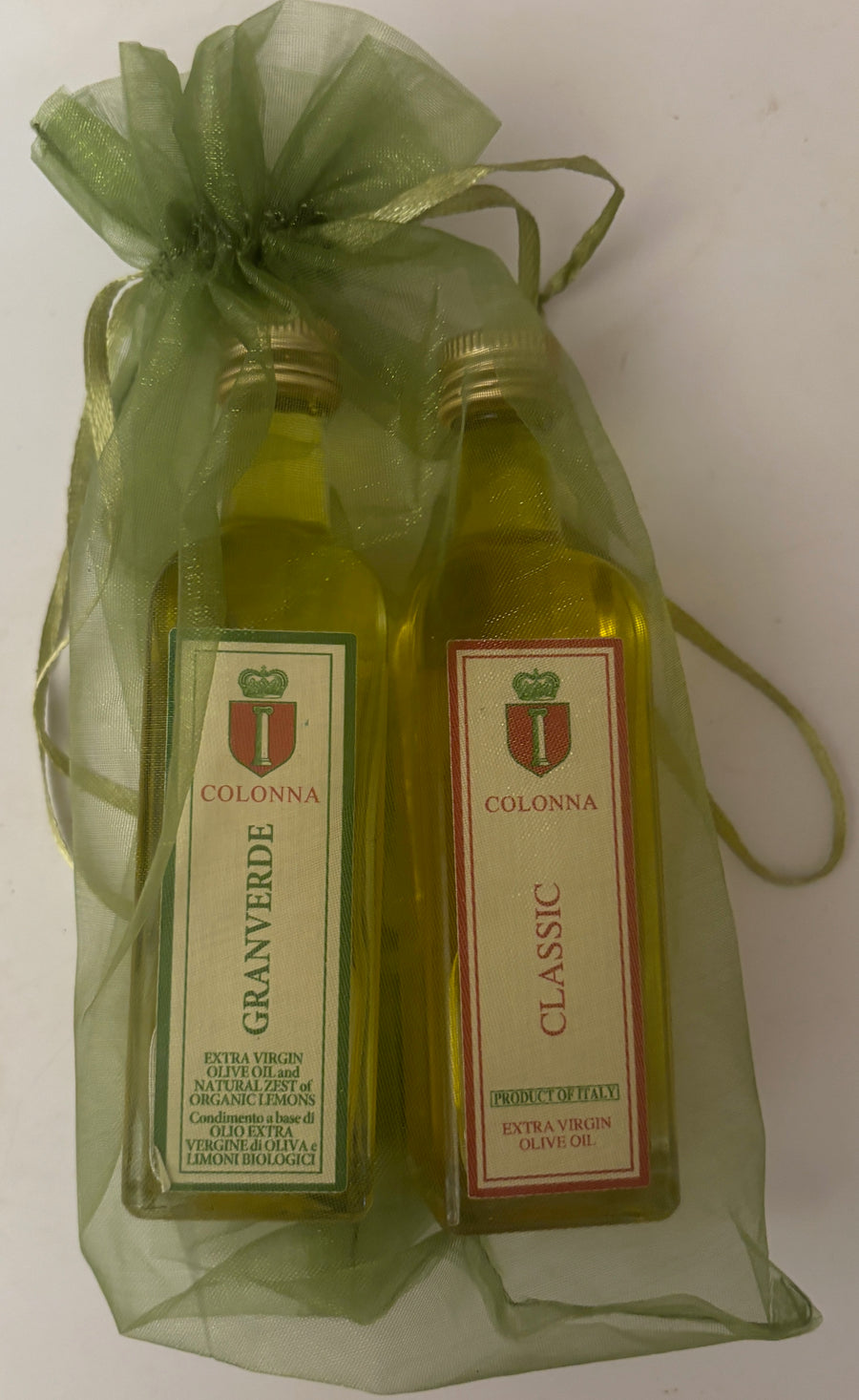 Marina Colonna's duo of Classic EVOO and Lemon Infused EVOO in 1.86oz bottles GREAT  GIFT
