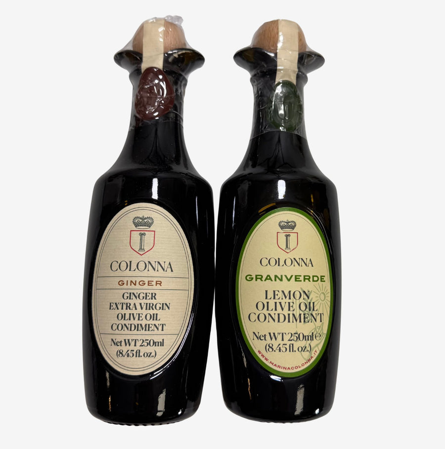 Marina Colonna Lemon and Ginger Infused EVOOS Duo
