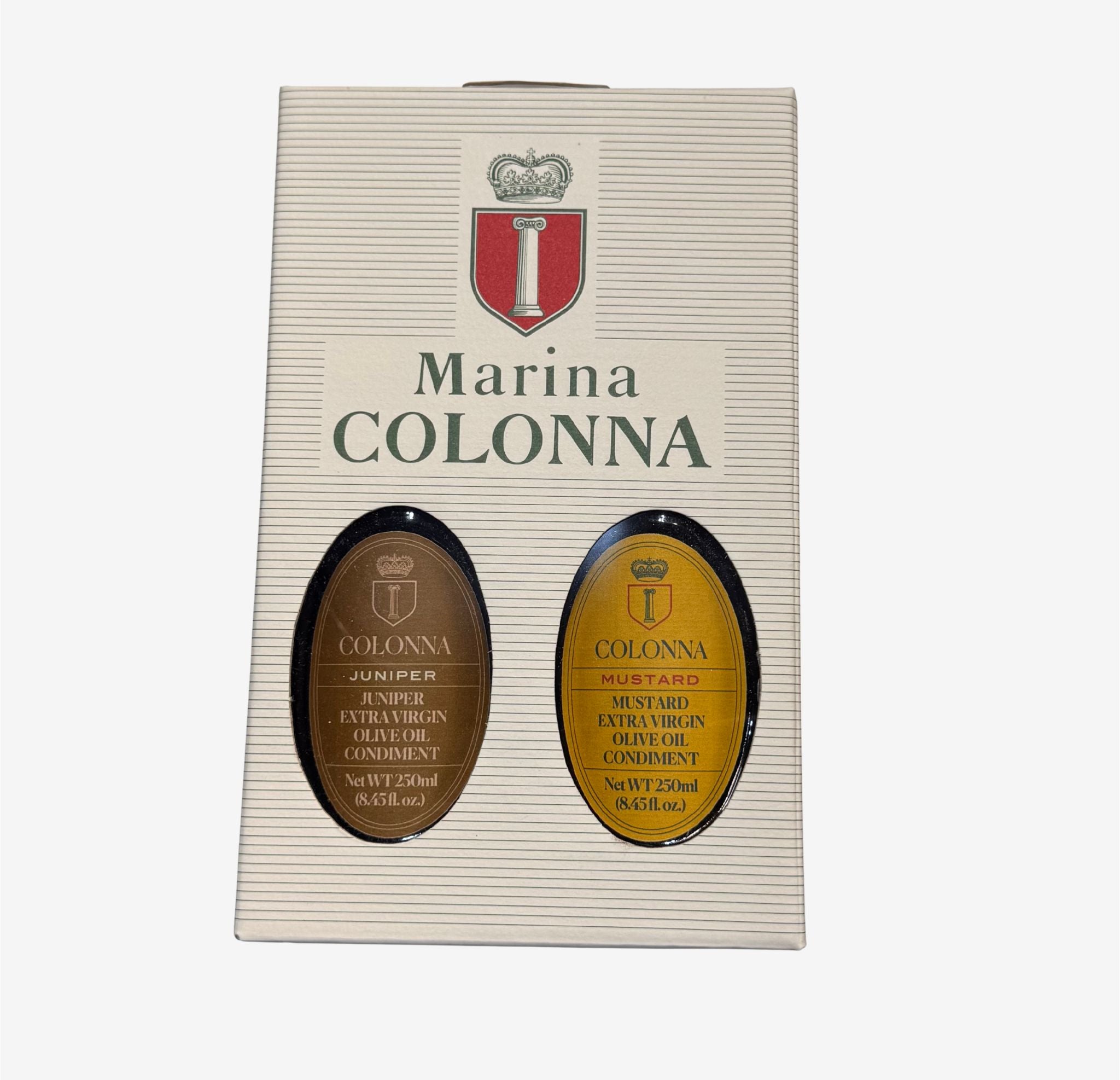 Two Special Infused Marina Colonna EVOO - Mustard and Juniper Berries