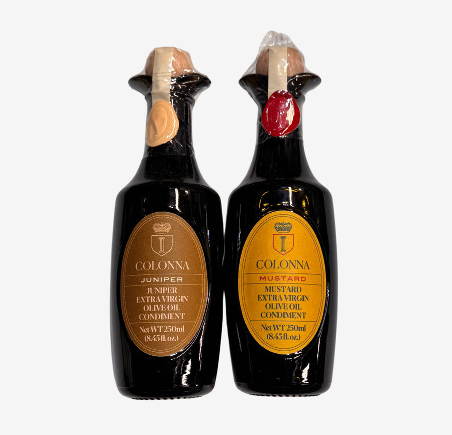 Two Special Infused Marina Colonna EVOO - Mustard and Juniper Berries