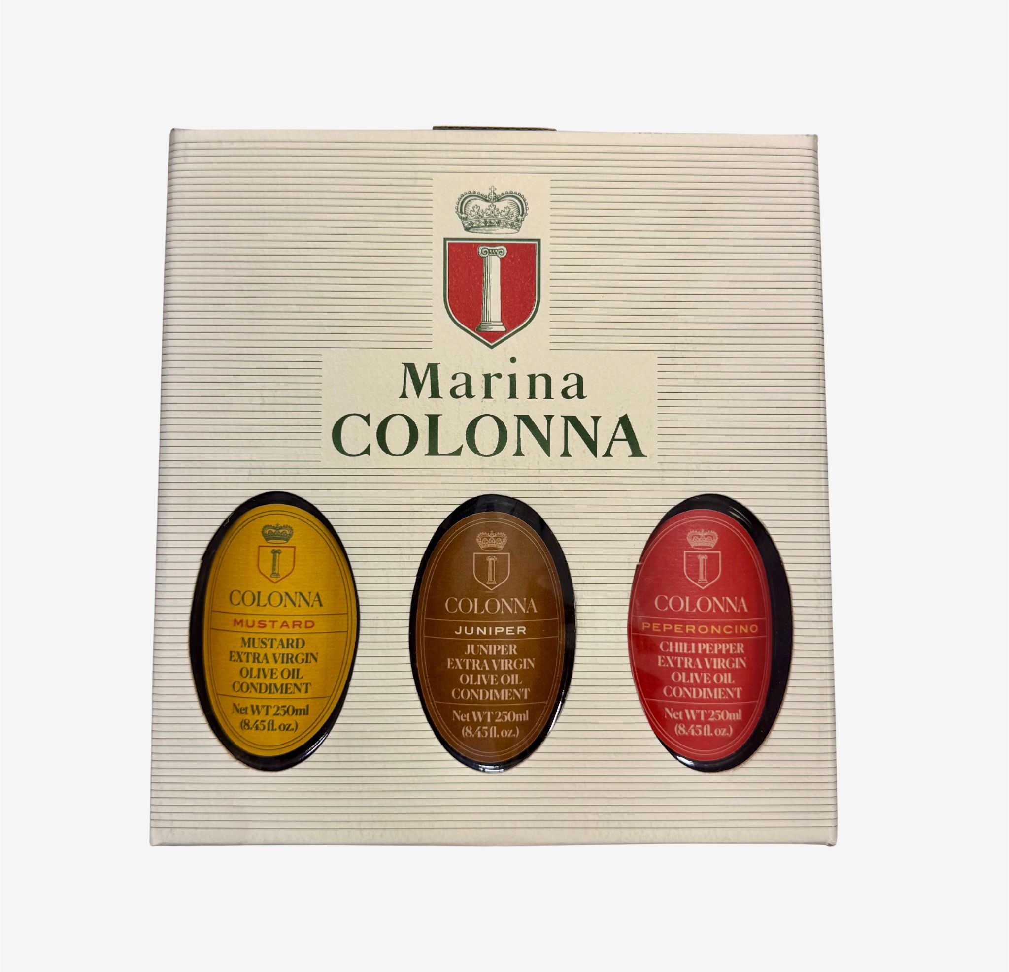 Marina Colonna Grill Master Bundle- Infused Chili Pepper, Mustard, And Juniper EVOOS