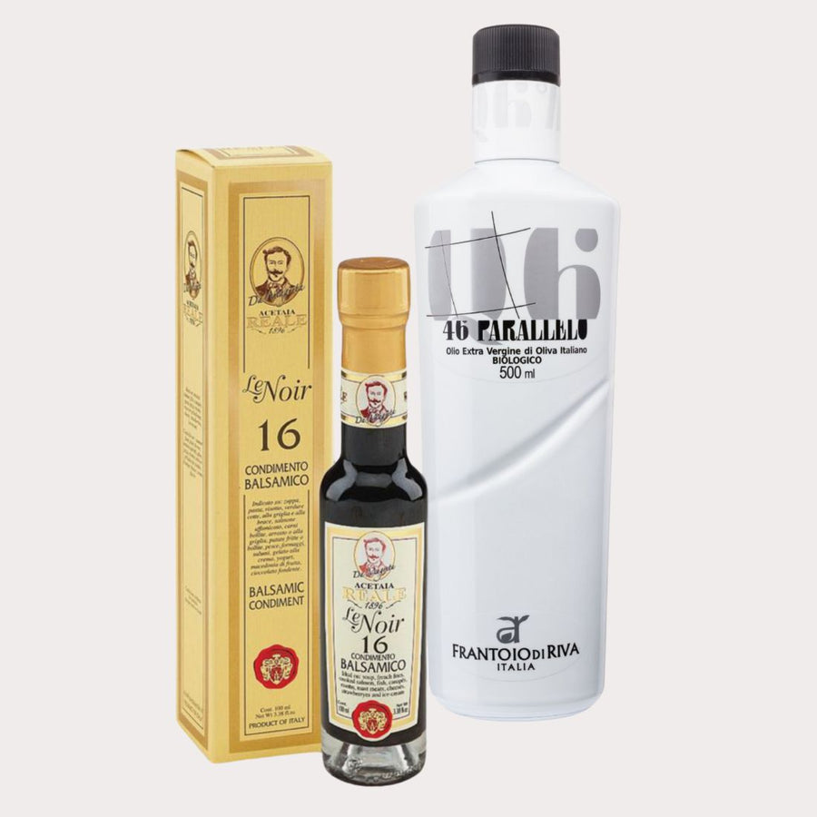 46th Parallel White Label 500ml and 16 Year 100% Balsamic Vinegar 100ml Bundle