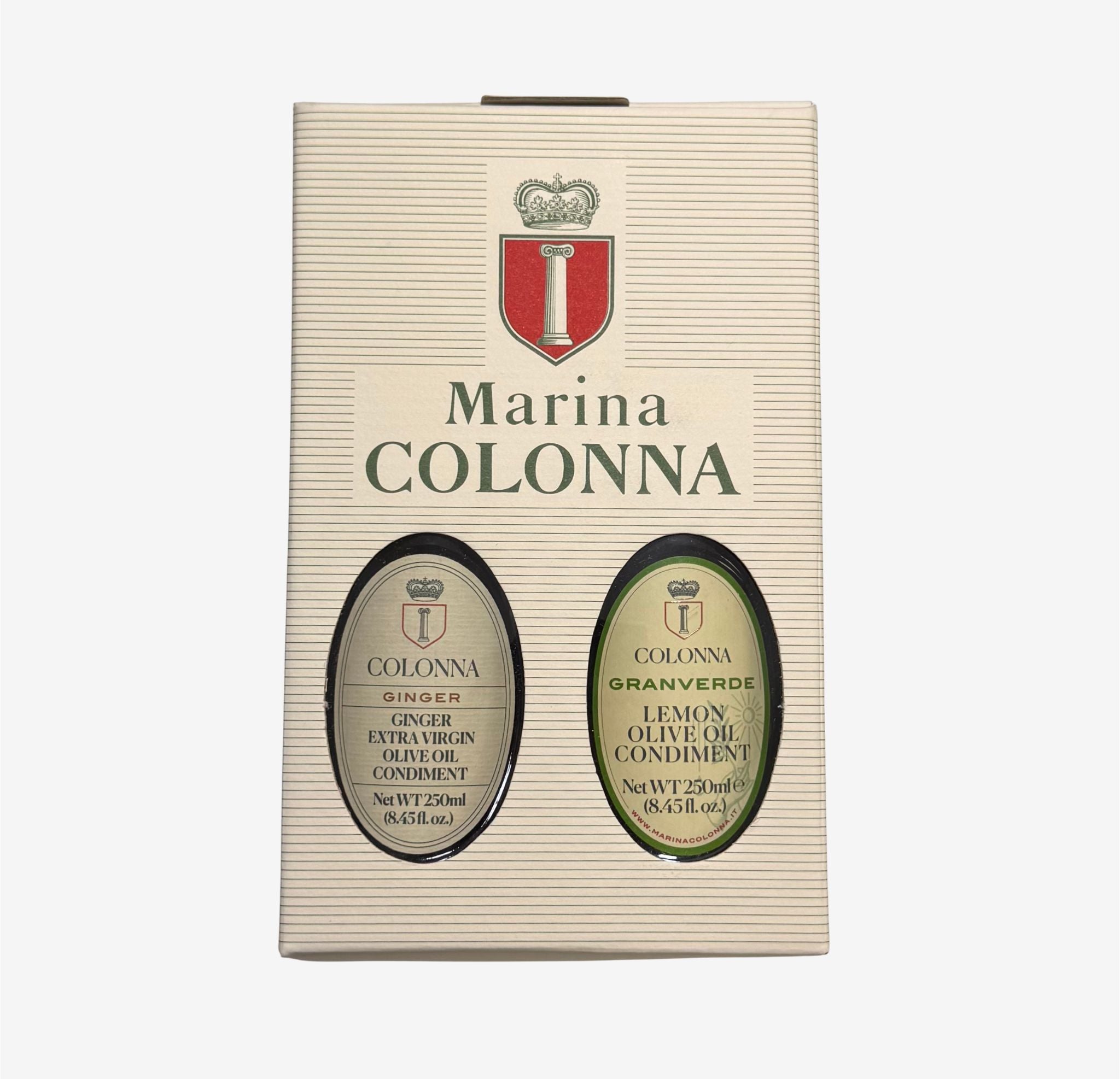 Marina Colonna Lemon and Ginger Infused EVOOS Duo