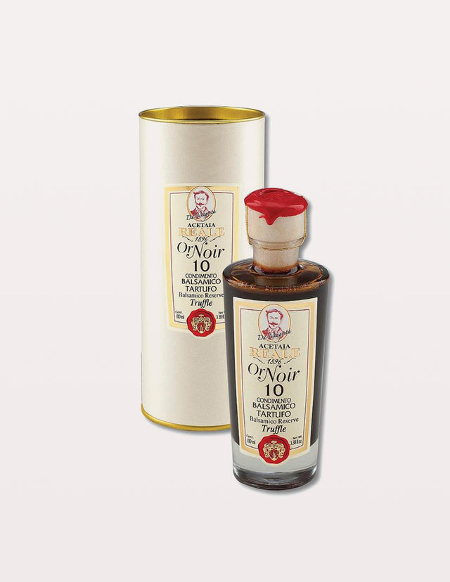 REALE White Balsamic Vinegar with REAL GOLD Flakes Gift Boxed