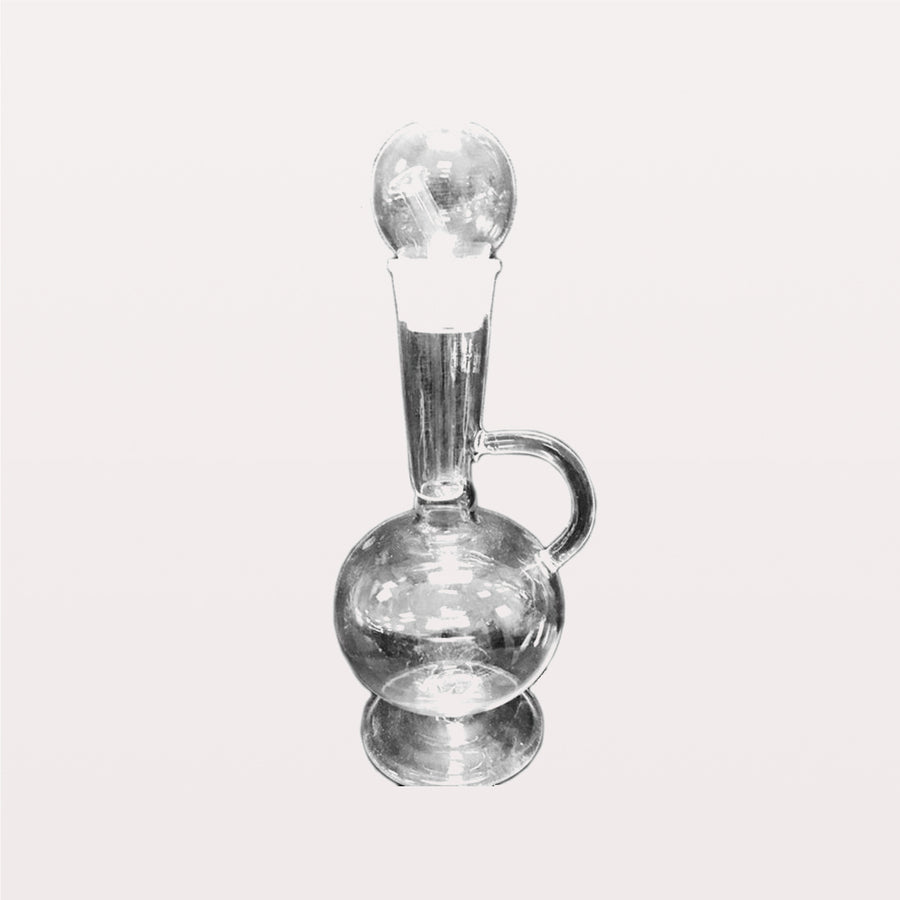 HandBlownGlassCruetForEVOO/BV
