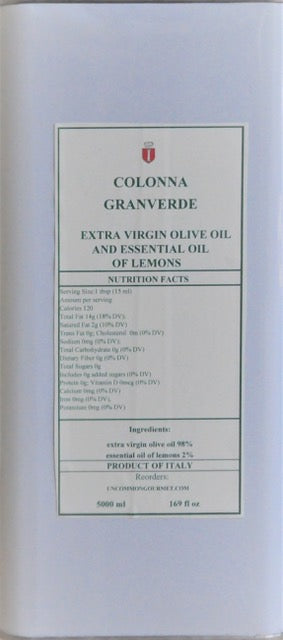 Marina Colonna Lemon (Granverde) Infused EVOO 5 Liter